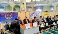 برپایی میز ارتباط مردمی جهاد کشاورزی بردسکن به مناسبت هفته دولت در مصلی نمازجمعه